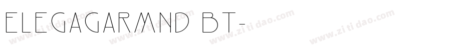 ElegaGarmnd BT字体转换